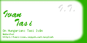 ivan tasi business card